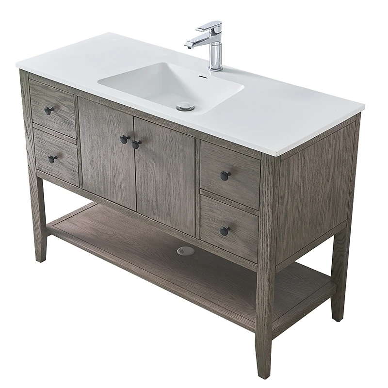 model small size prefab term sink bathroom cabinet stone bathroom wash basin vanity top cabinet with sink