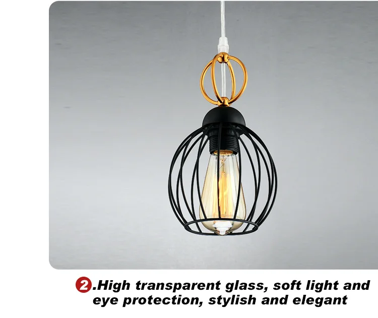 Modern Nordic Creative Personality Antique Copper Lamp Shade Chandelier For Living Room