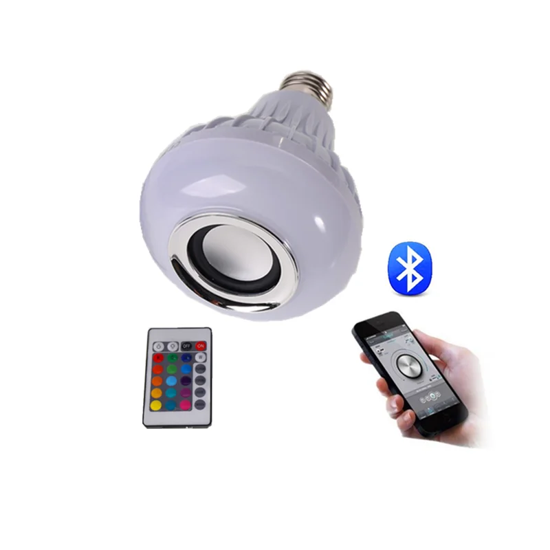 JK103 Smart LED Bulb remote control Control Music Bluetooth Light Bulb RGB Color Changing Bluetooth Speaker Light Bulb