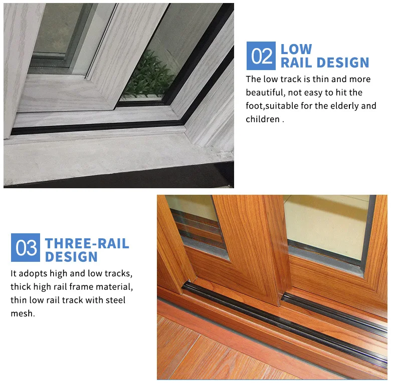 Manufacturer of custom Large Sliding Glass Doors frame glass sliding door hardware interior glass door for bedroom