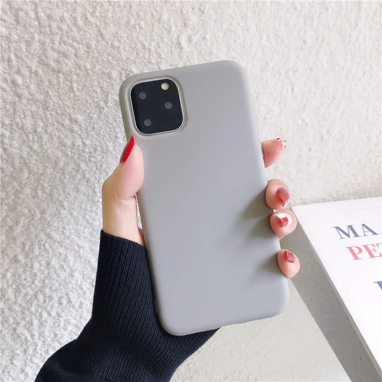 Matte Soft Tpu Silicone Shockproof Phone Coque Cover Pro Max For Iphone