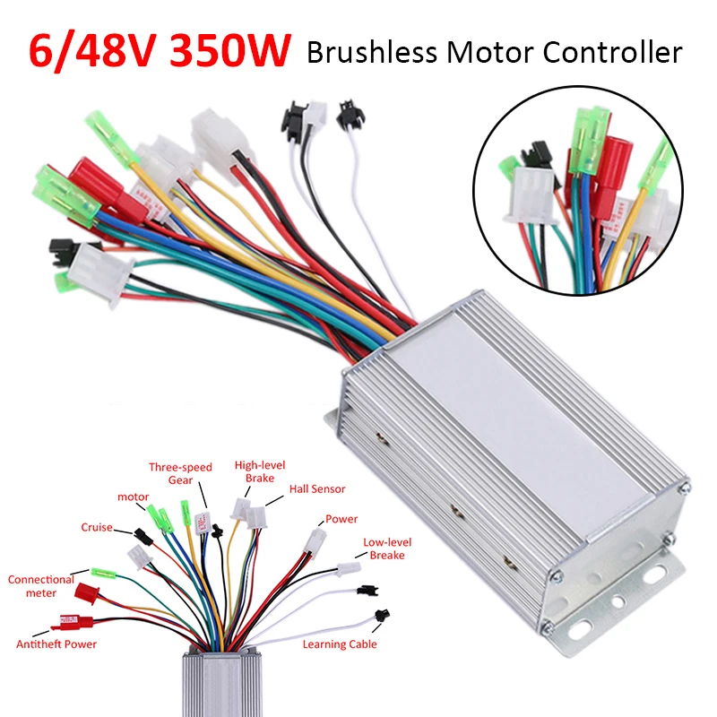 350W DC 36V Brushless Motor Controller For E-bike & Scooter Electric Bicycly AU 