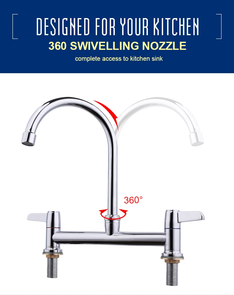 China Factory Direct Economical Style 8 Inch Kitchen Sink Mixer Taps