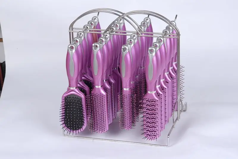 Professional Japanese Hair Brush With Mirror Set Nylon Bristle Hair