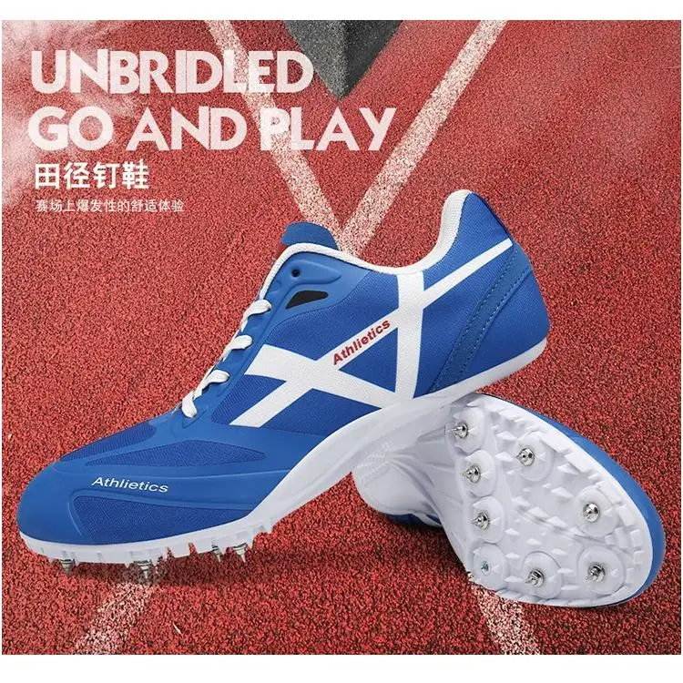 Professional Women Outdoor Running Training Shoes Track&Field Shoes Men Spikes Cleats Shoes for Sprinter