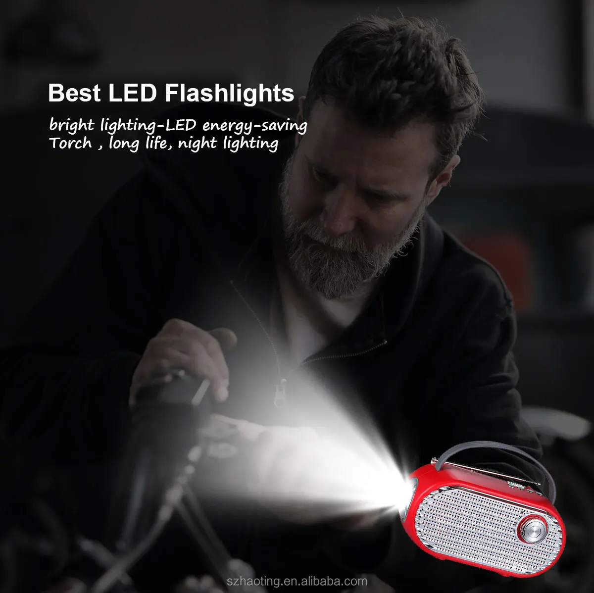 IS-X16 portable mini speaker with fm radio wireless solar player with LED Lamp Emergency Mini speakers audio system sound - ANKUX.COM