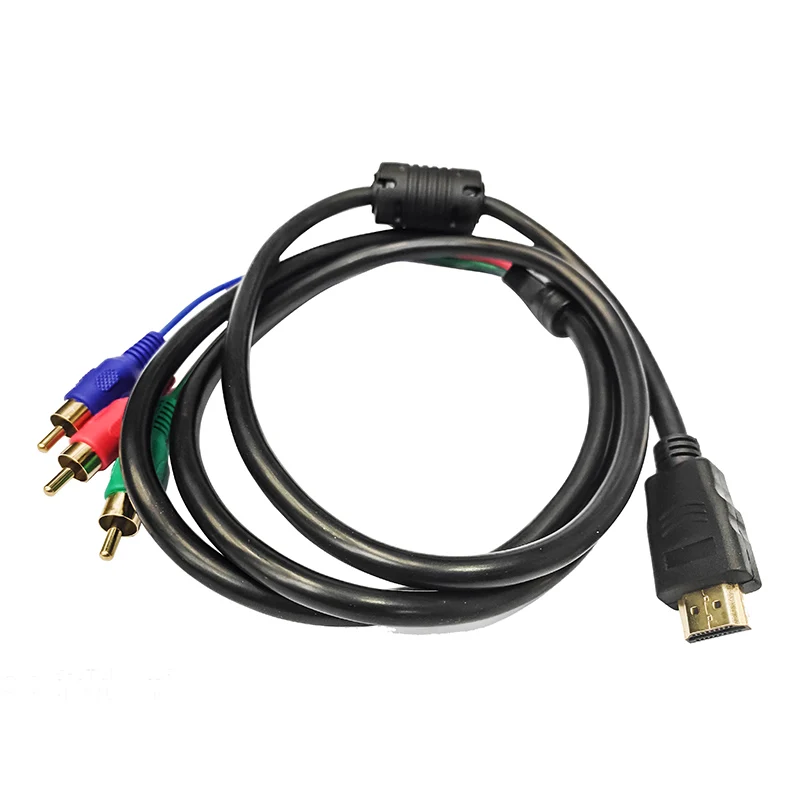 Hdmi To Rca Cable Black Hdmi Male To 3rca Video Audio Av Component Converter Adapter For Hdtv(no