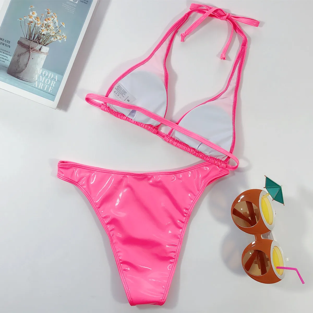 Gx43 Bulk Wholesale Pu Leather Swimwear Womens Swimsuits Extreme Micro ...