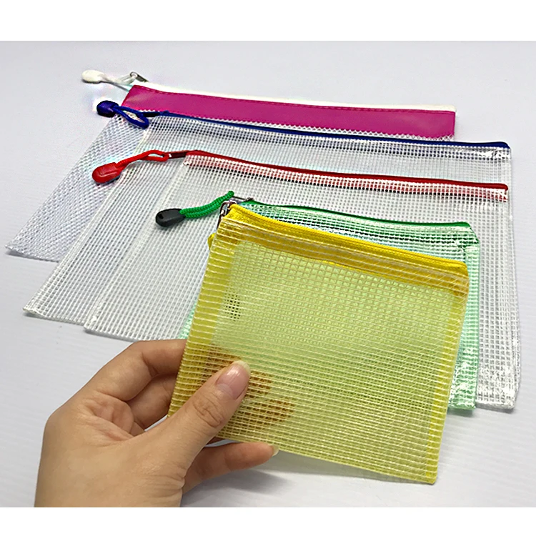 Plastic Stationery Wholesale Clear Pvc Document File Bag With Zipper 