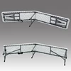 6 FT Long Plastic Foldable Bench For outdoor events