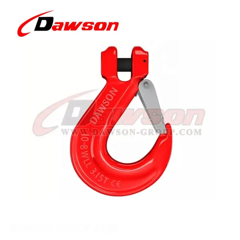 Ds012 G80 6-32mm Clevis Sling Hook With Cast Latch For Crane Lifting ...