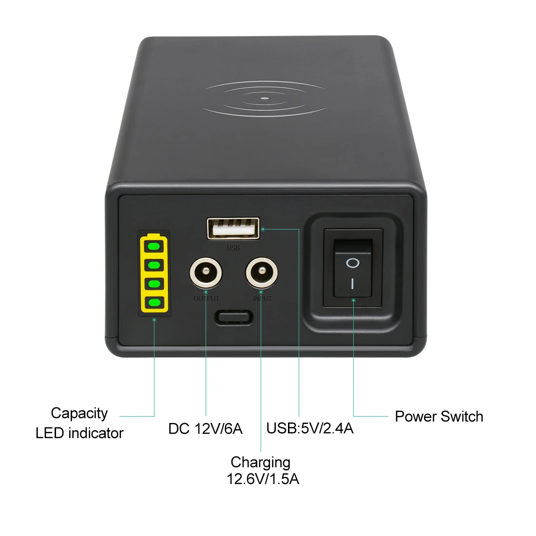 Promotional High Capacity Power Bank 12800mah Portable Smart 12v Universal Wireless Powerbank - ANKUX.COM