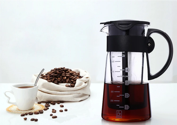 900ML Cold Brew Iced Coffee Maker airtight seal coffee maker