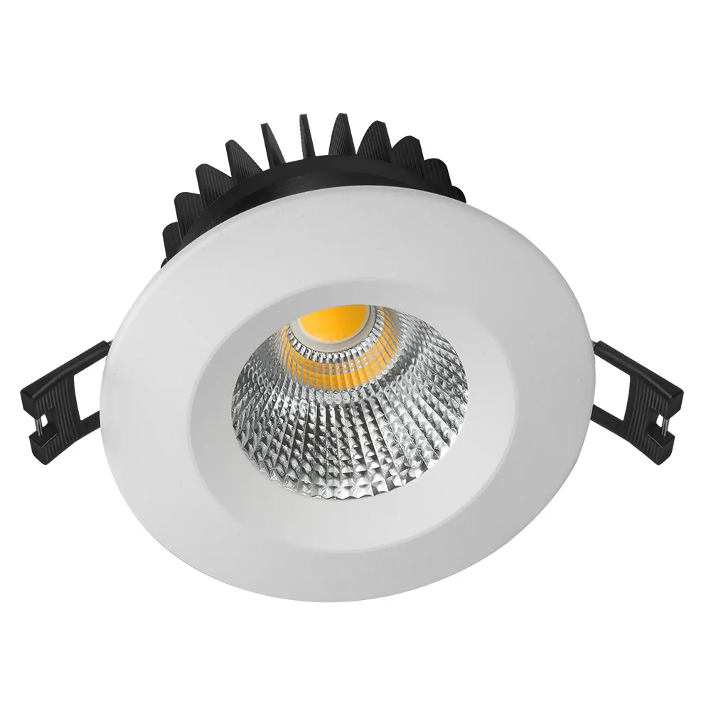 Aluminum housing CE RoHS SAA approved round fixed recessed dimmable CCT selectable ceiling led cob downlight