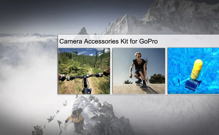 14 In 1 Full Action Camera Accessories Kit For Gopro Hero 8 7 6 5 4 Session 5