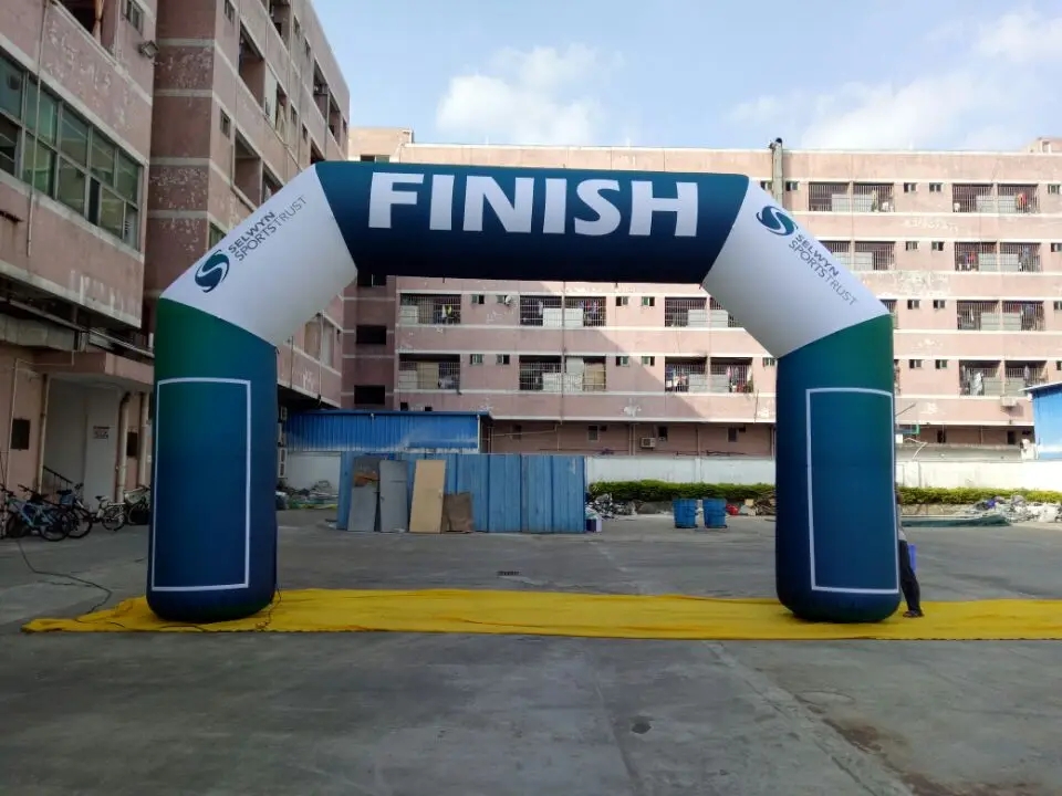 6X4X1m Custom Printed Event Promotion Racing Start and Finish Inflatable Archway