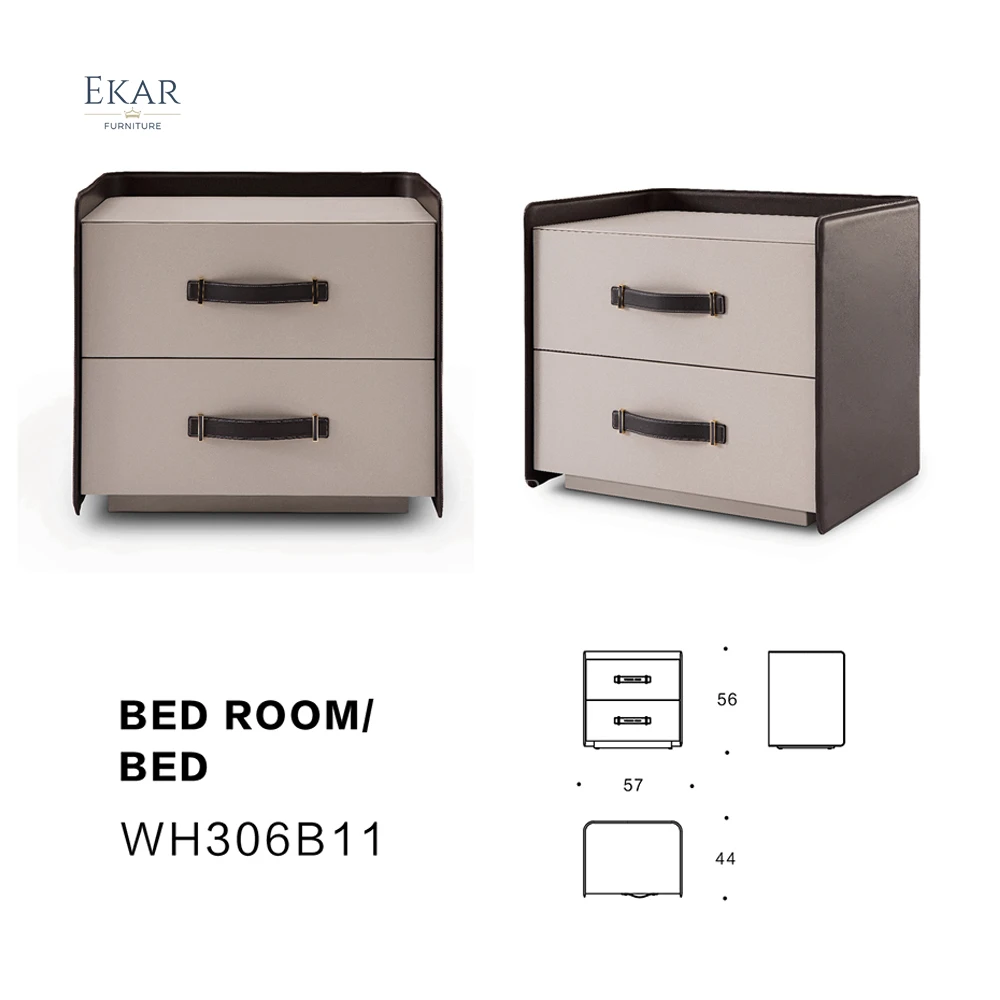 product ekar furniture italian light luxury modern bedroom bedside nightstand table with drawer-64