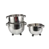 Round Stainless Steel Self Draining Pasta Bowl Kitchen Food Washing Strainer Vegetable Conlander