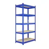Adjustable 5 tiers blue display rack stand heavy duty metal display shelf with 6 colors welcome customized