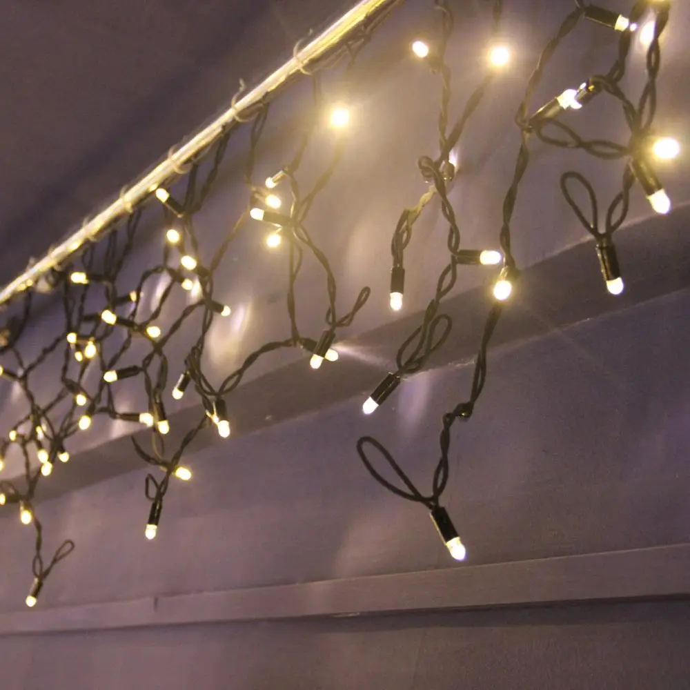Outdoor Decorative Garland LED Curtain Icicle String Light