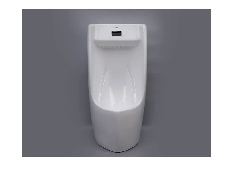 WC Public Auto Push Button Urinal Ceramic Standing Automatic Sensor Wall Flush Urinal For Male