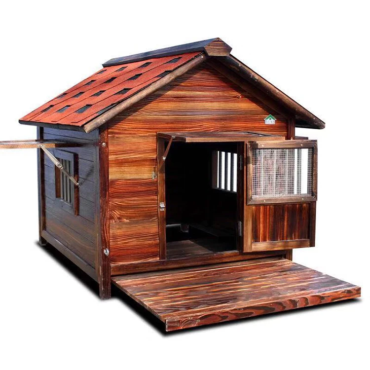 large dog house with porch