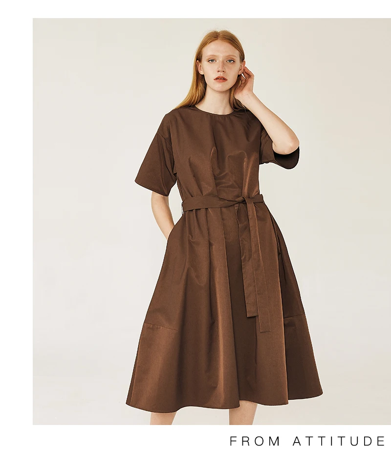 2019 Brown Khaki Autumn Dress Casual - Buy Khaki Autumn Dress,Khaki ...