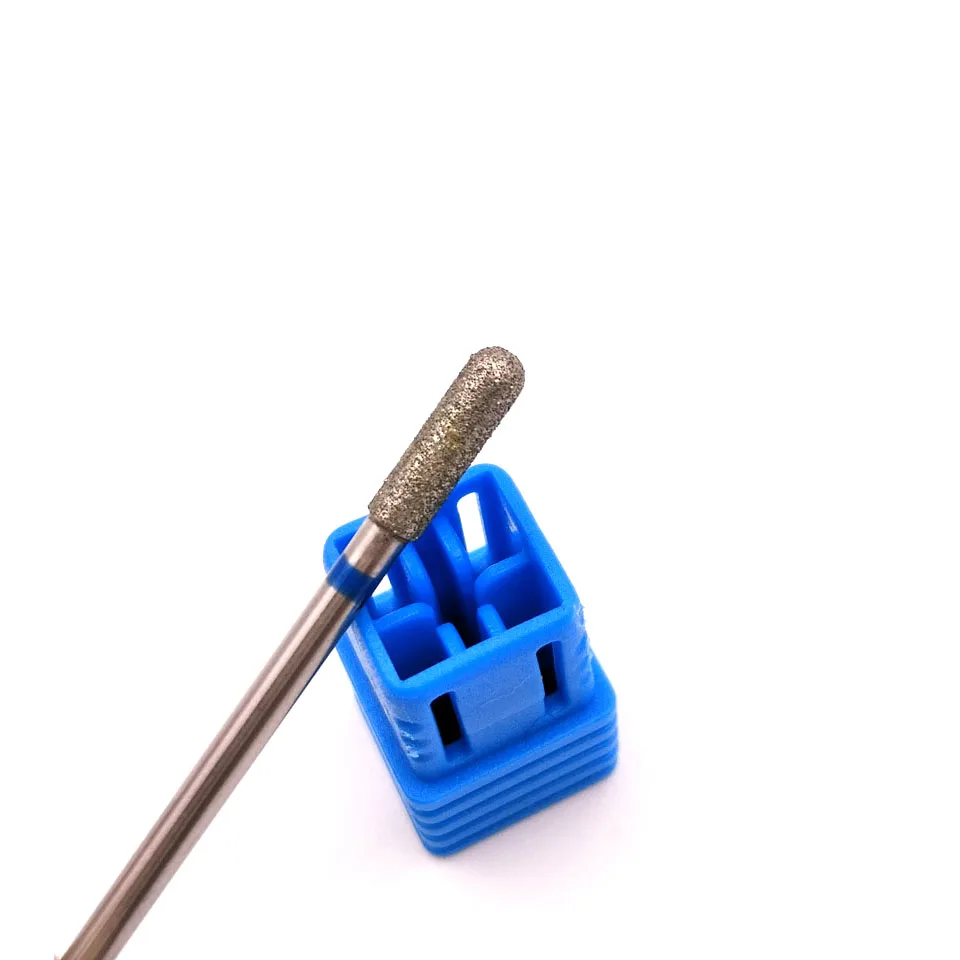 Hytoos Column Diamond Nail Drill Bits 3/32" Rotary Cuticle Burr