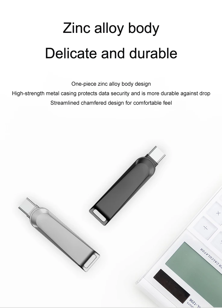 OTG Metal USB Flash Drives for IOS Tablets Mini 2in1 Pendrive 4GB 8GB 16GB 32GB 64GB Memory Stick Pen Drive for Iphone 7 6S Plus - ANKUX.COM