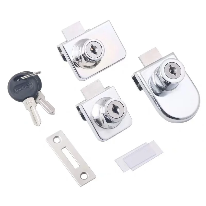 Glass Door Lock Cabinet Cupboard Lock For Double Door 408 - Buy Office ...