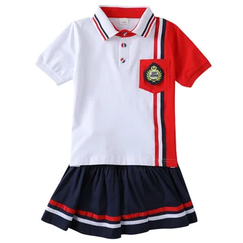 Custom Skirt Design Kids Kindergarten School Uniforms For Nursery Kids Kindergarten School Uniforms