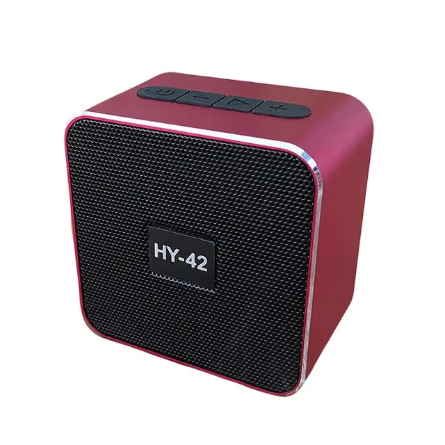 2019 New hy-24 Metal Aluminum Alloy Speaker Square Mini-Wire Gift Customized Subwoofer Portable Small Steel Gun - ANKUX.COM