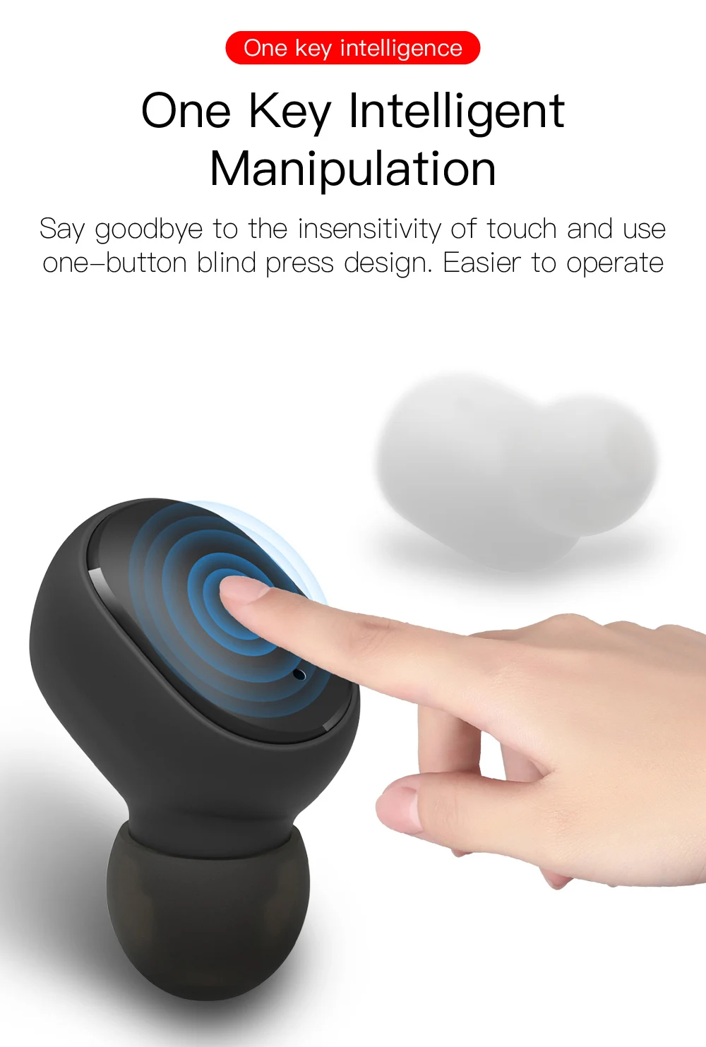 Robotcube Bluetooth Earphone Earphonne Headphone Headset Hradphone Box E6s - ANKUX.COM