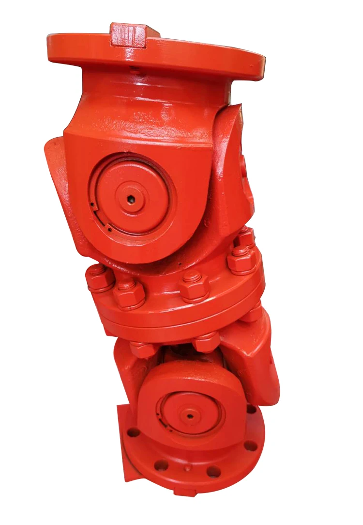 swc short cardan cross shaft flange universal joint coupling without telescopic