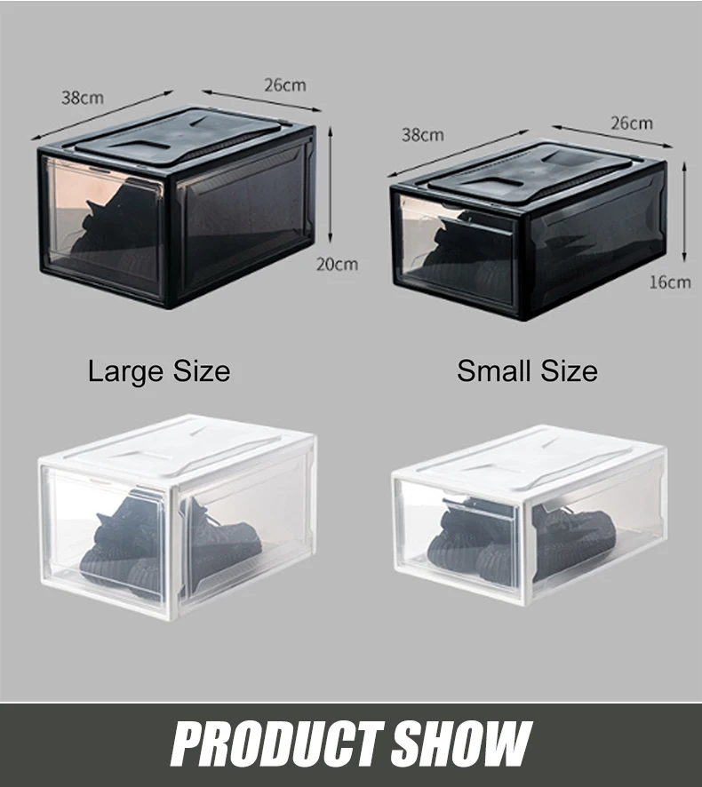 Transparent Shoe Box Storage Box Plastic Shoe Cabinet Aj Large