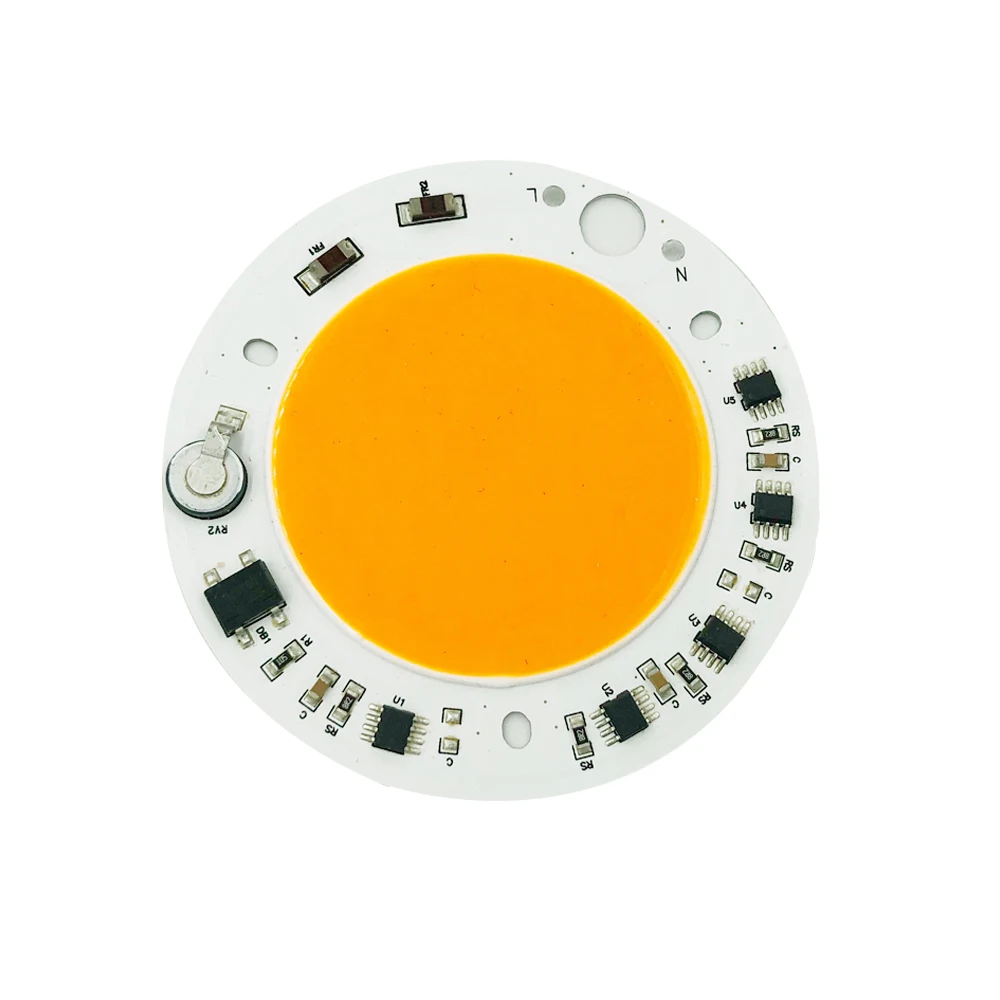 High Brightness Coin  Circular 220V 50W Customized light Source lighting AC ODM/OEM COB LED