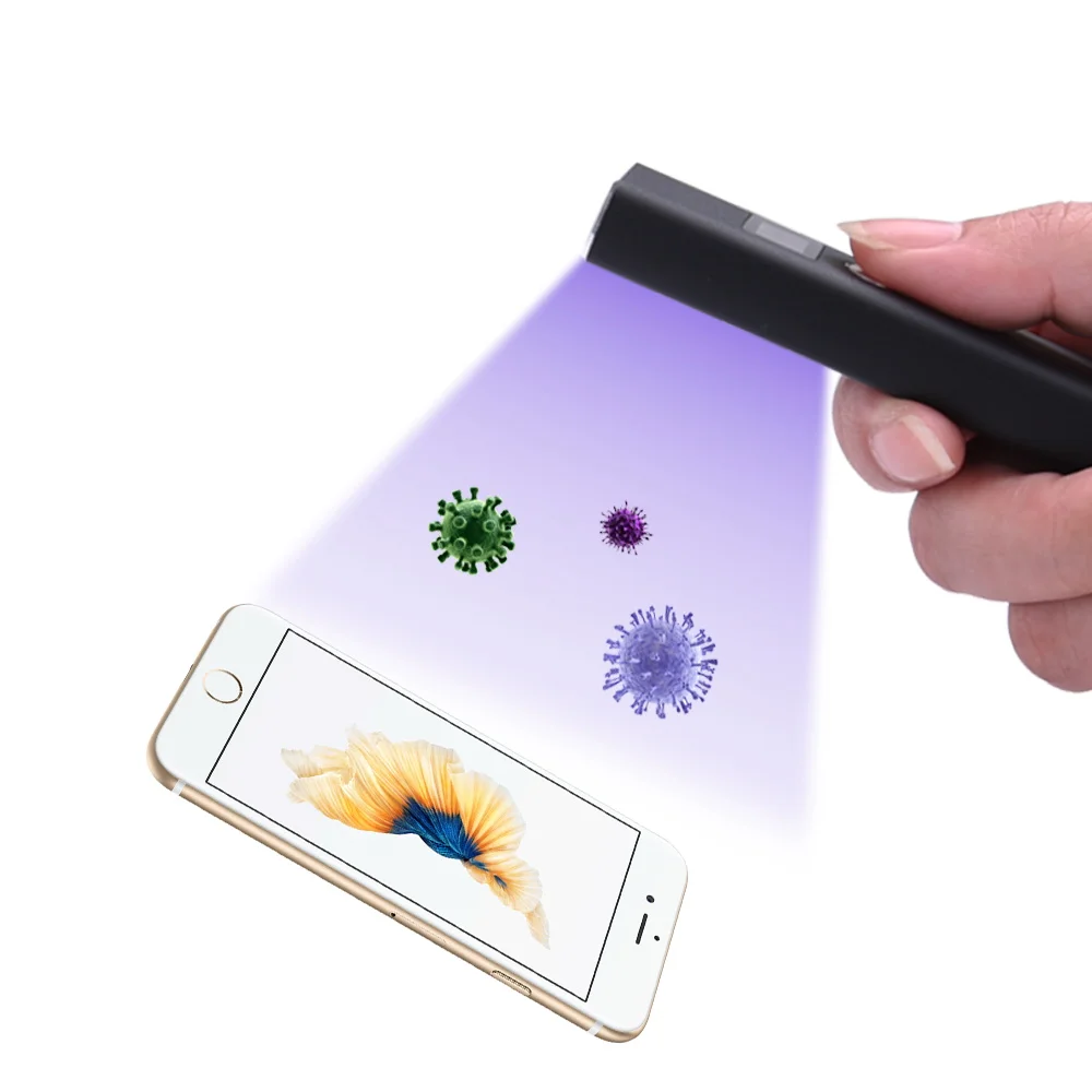 Puretta Hot Selling Uv Sterilizer Handheld Rechargeable Portable Uv Led Light