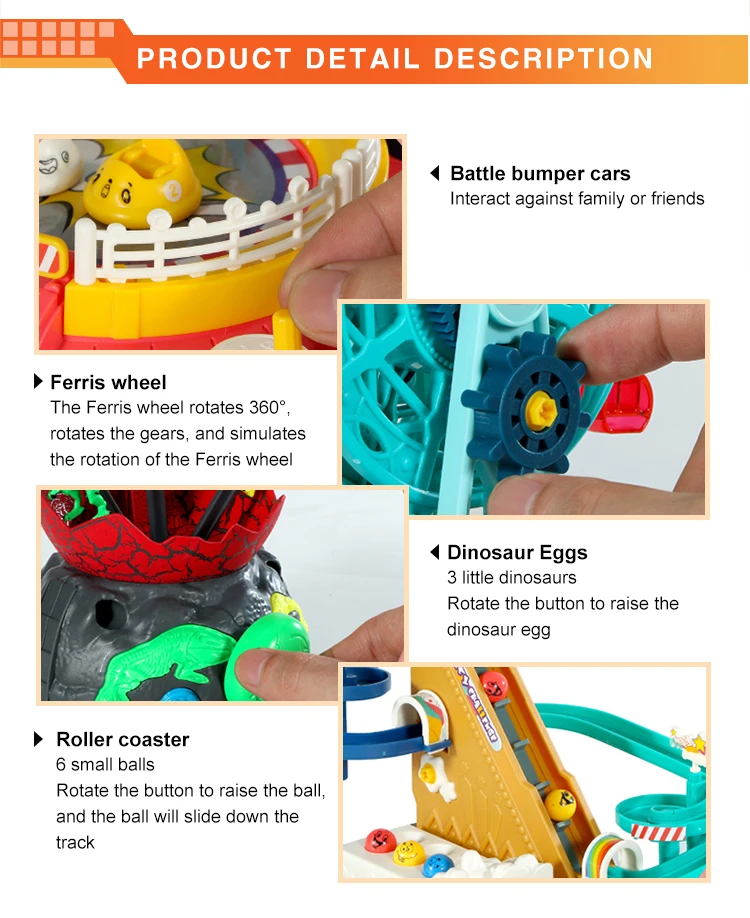 Kids learning toys DIY paradise game toys DIY bumper car toy for children