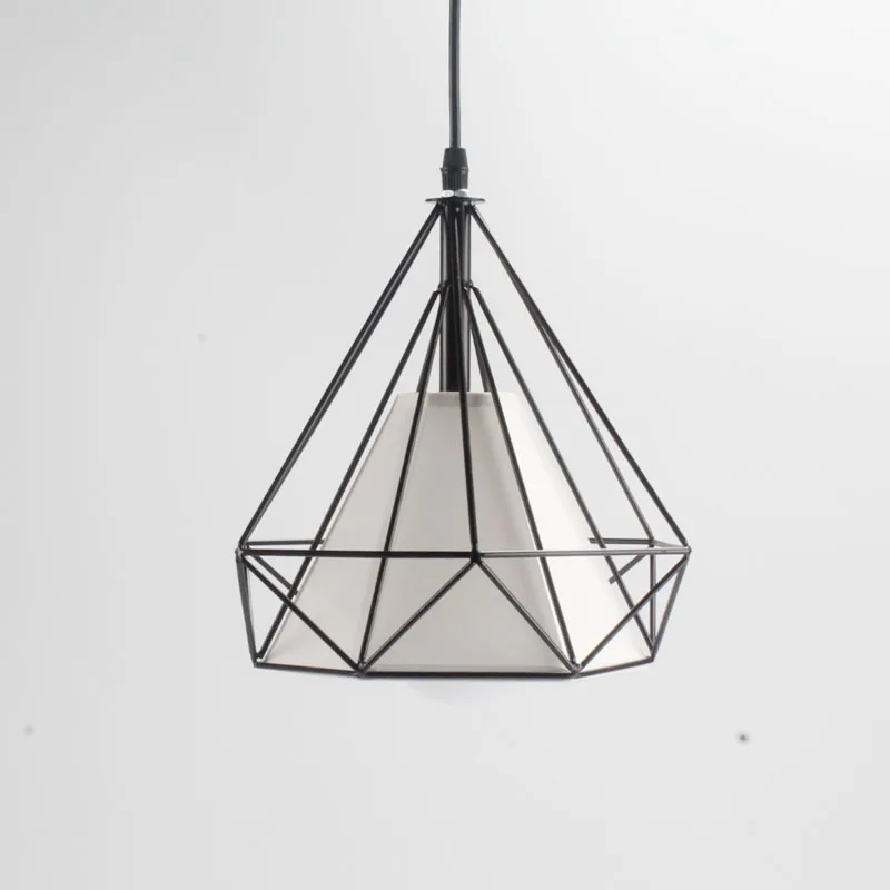 iron fabric  lamp cover Nordic minimalist industrial style home decor hanging  lighting modern  chandeliers pendant lights