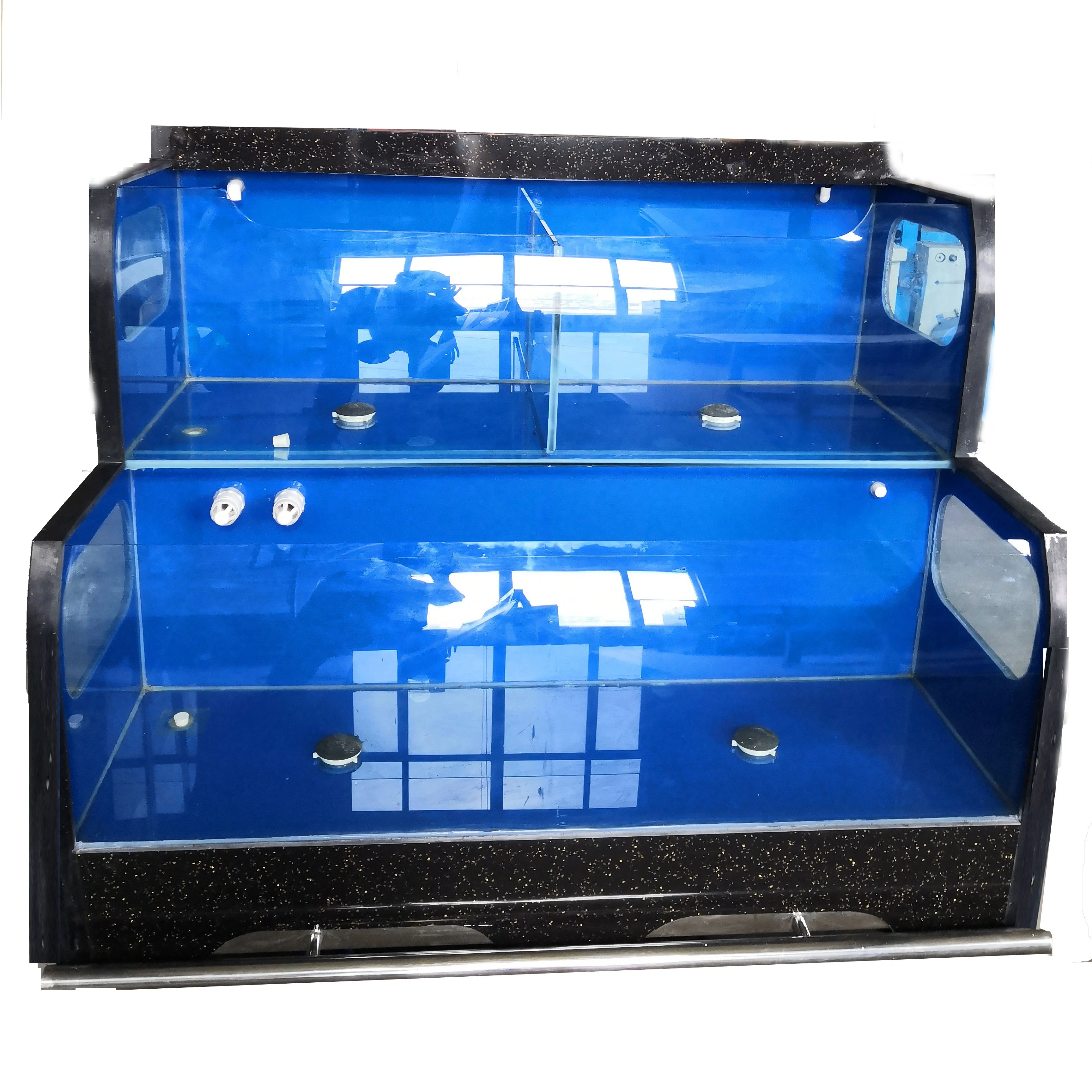 Df Luxury Marble Large Space For Swimming Commercial Fish Tanks For