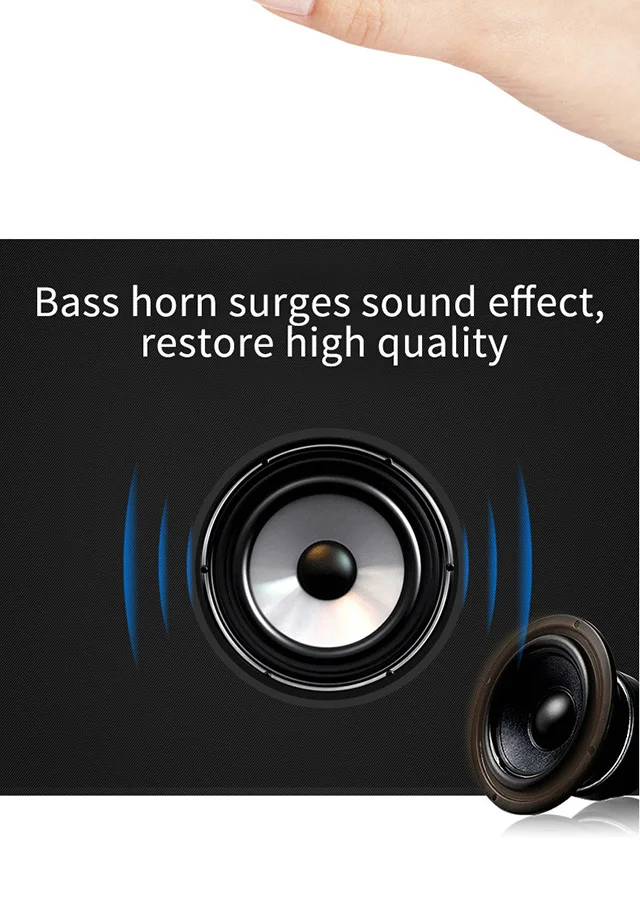 Enjoy Music Indoor Outdoor Mini Portable BT Wireless Speaker BOX Real Sound Audio Loudspeaker Rechargeable TF Card Audio Player - ANKUX.COM