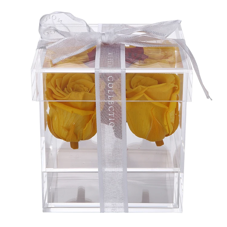 Wholesale Clear Perspex Roses Case Acrylic Flower Boxes Buy Wholesale