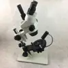 Low cost LED illumination stereo zoom Gem stereo microscope