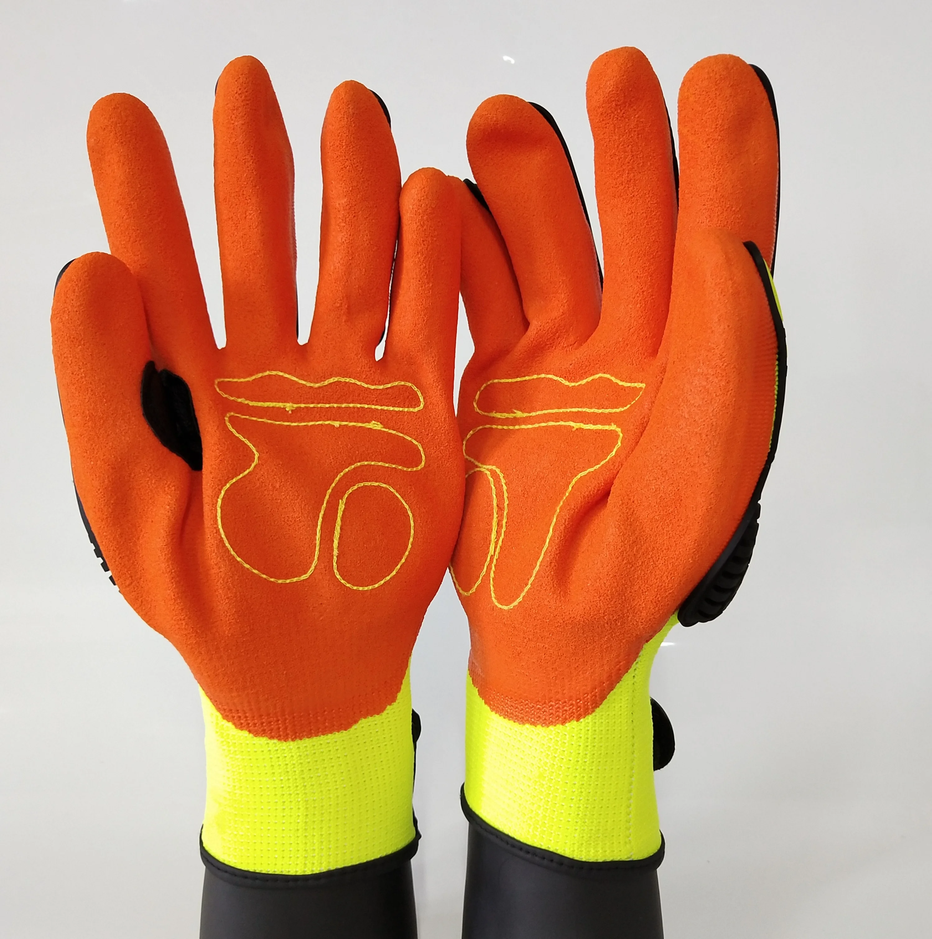 Impact Resistant Machinist Working Gloves Custom Impact Ce Standard
