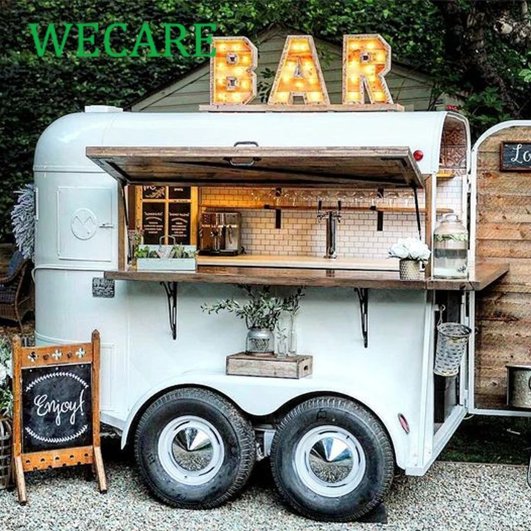 Wecare Small Food Truck Mobile Towable Coffee Shop Street Mini Food ...