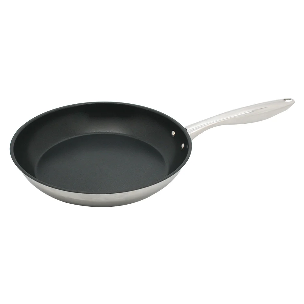 Nonstick Round Frying Pan Stainless Steel Flat Frying Pan Stain Steel