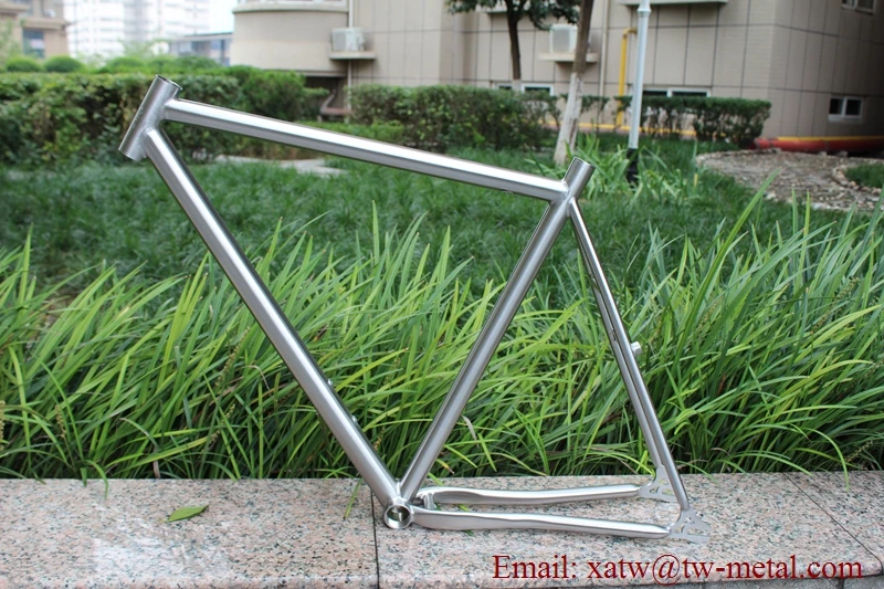 Titanium track bike best sale frame