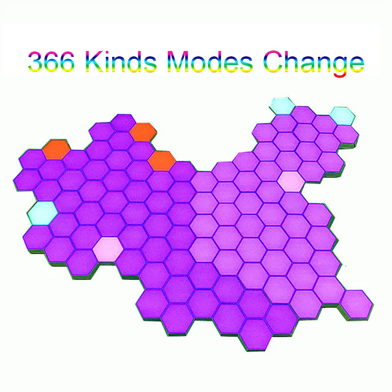 Updated 366 Kinds Mode Change Horse Race Lamp Remote Control Hexagonal
