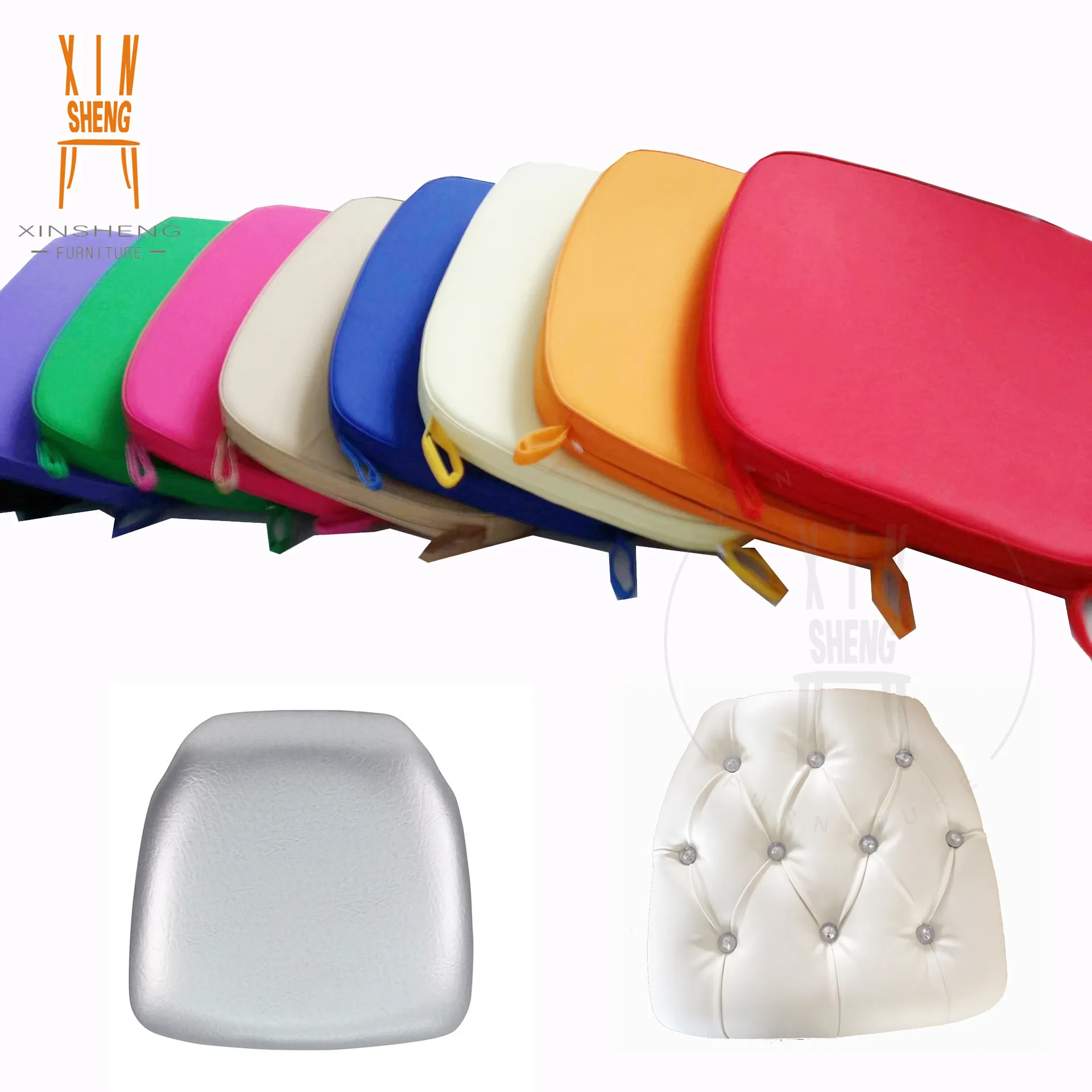 Customize Removable Chiavari Tiffany Chair Use Fabric Faux Leather