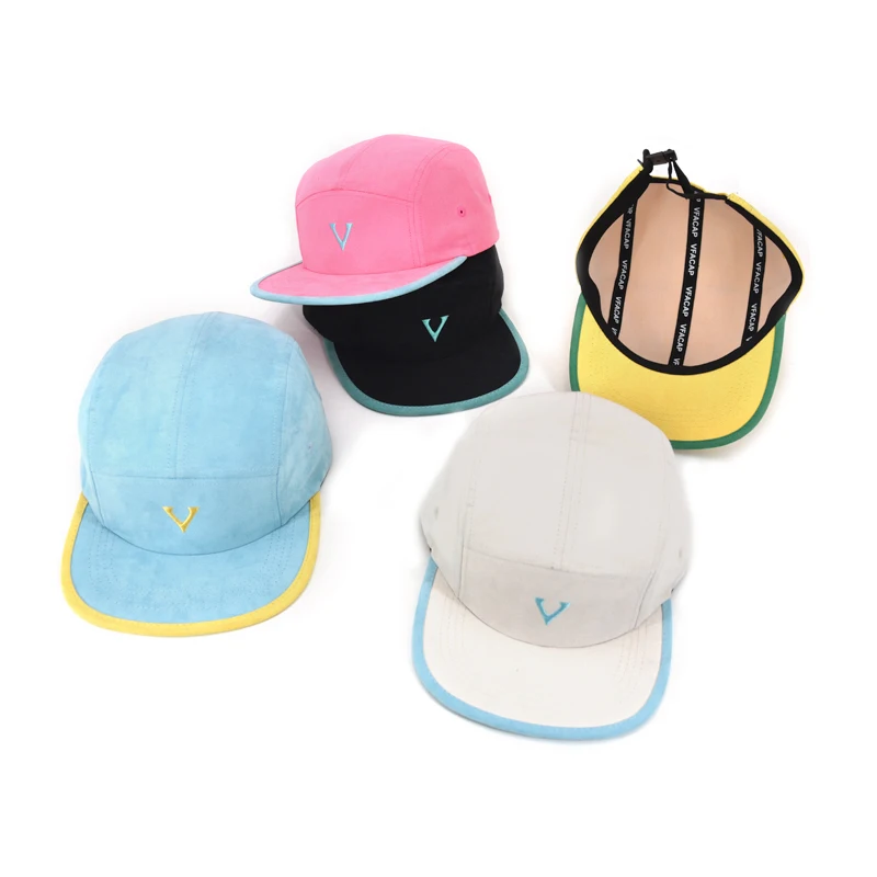 Multicolor Custom Blank Plain 5 Panel Hats,Wholesale Design Your Own